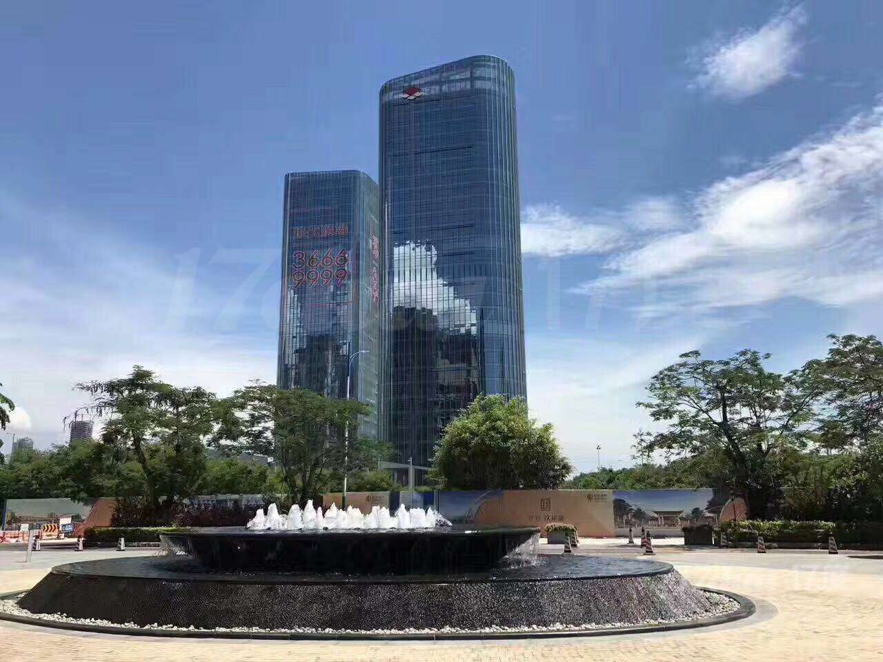 宝中卓越时代广场，纯一线海景办公环境，免佣出租
