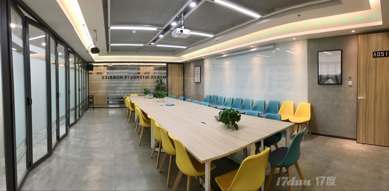 杭州江干区地铁口交通方便精装大型服务式会议室出租 
