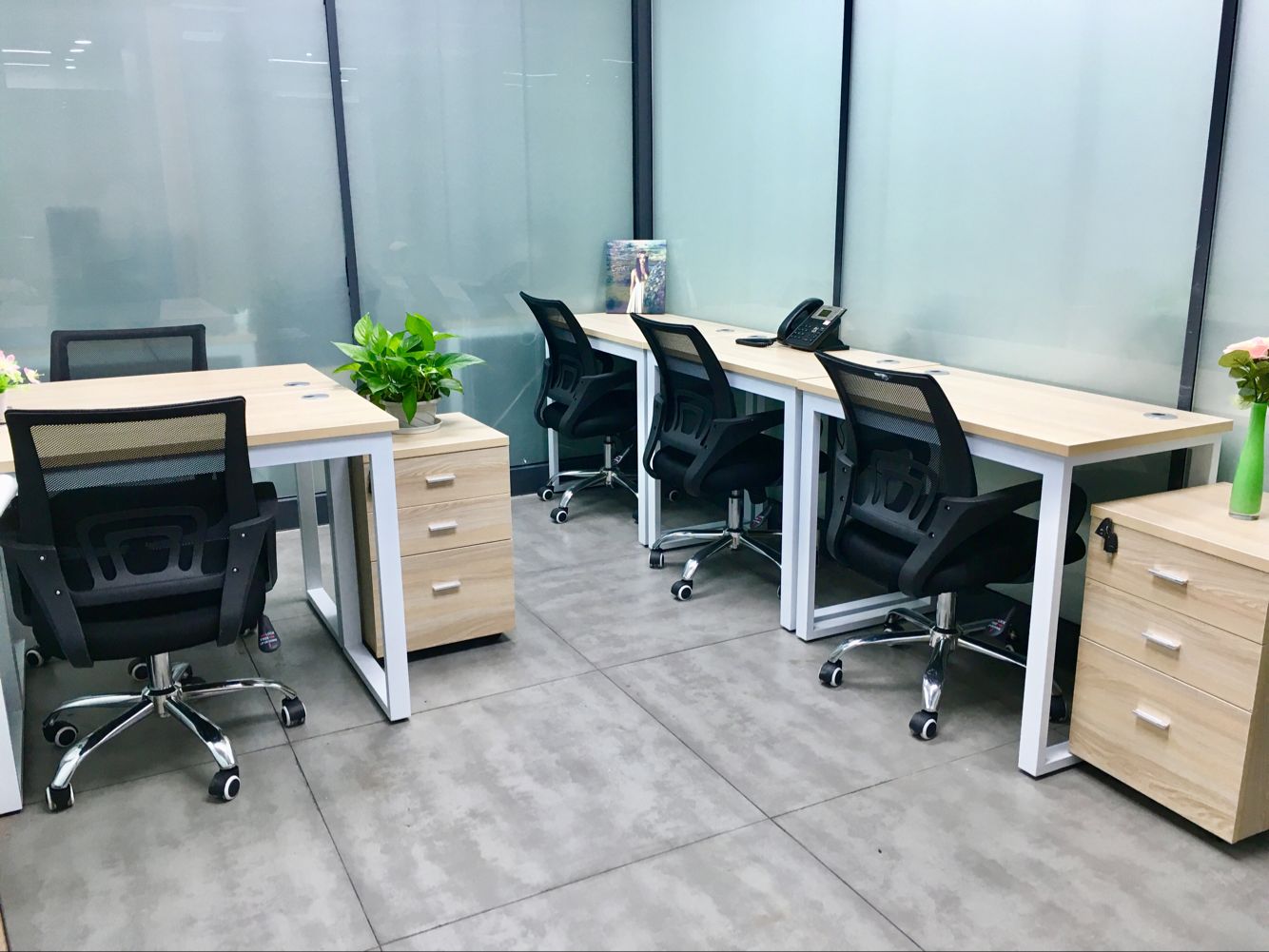 蛇口6人外贸办公室 家私全 地址挂/靠 0杂费