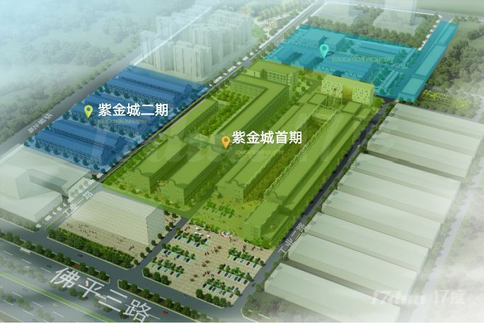 桂城千灯湖紫金城产业园园林式休闲社区写字楼