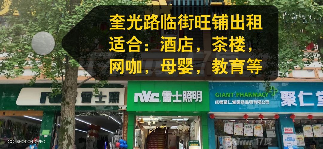 临街临景区奎光路铺面