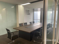双子北塔，高铁站旁，442平，豪华装修可定制家具，领包办公