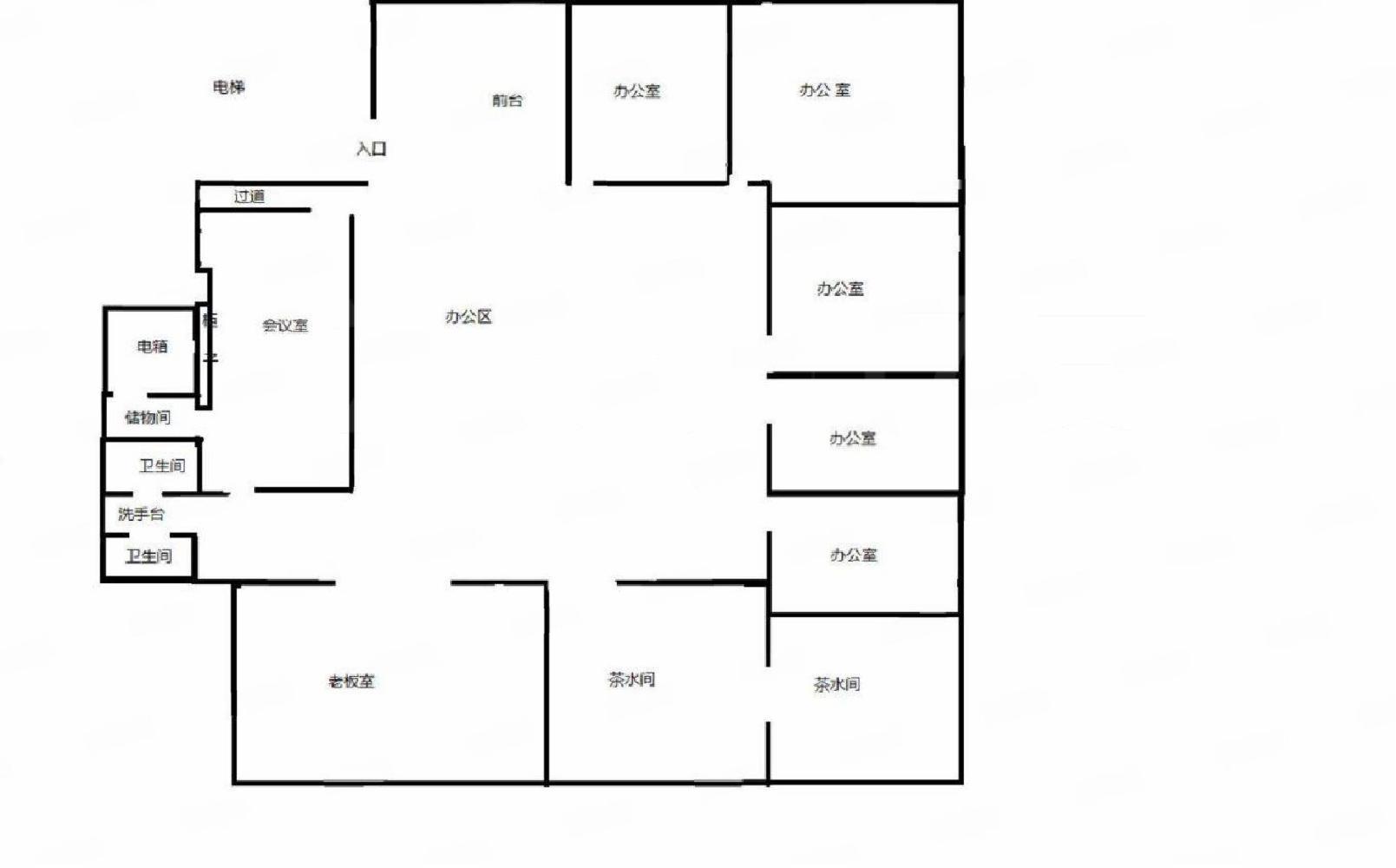 特惠！慧创万达旁直租320平房型方正拎包办公业态不限！