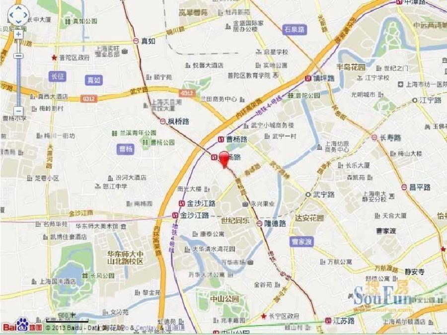 曹杨路地铁上盖，全新精装修拎包入住，落地窗双面采光，现房可看