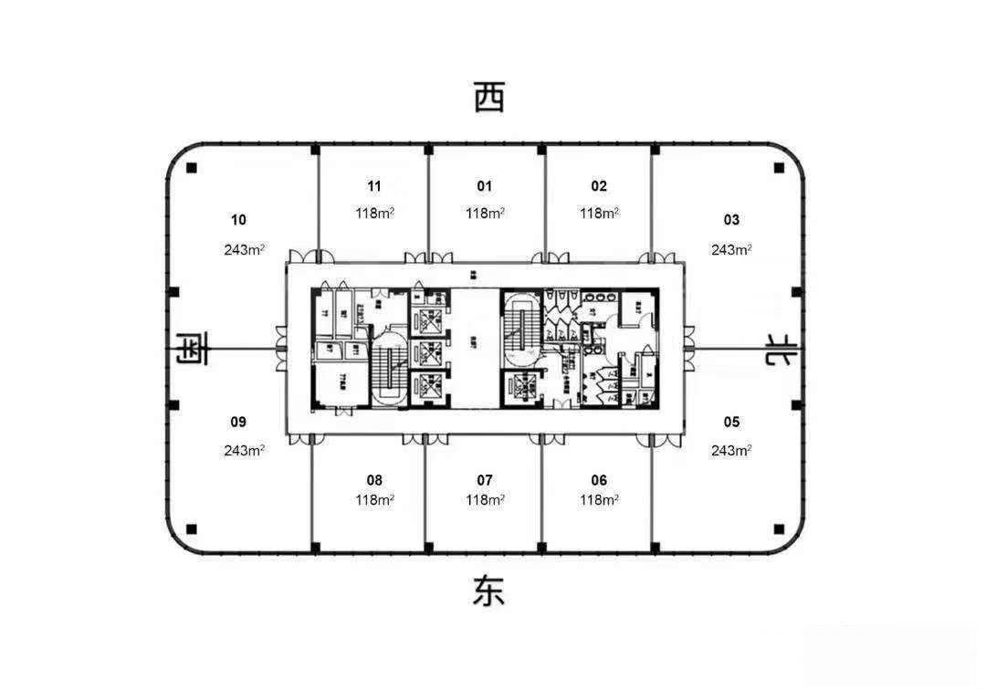 哈瑞中心精装修带家具落地窗拎包办公地铁1号线汶水路600米！