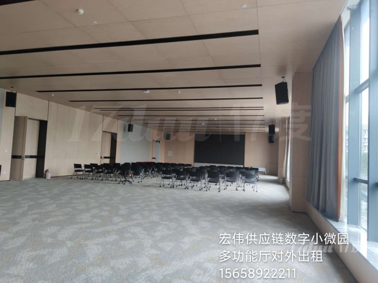 出租展厅 办公室 培训基地 餐饮休闲配套区域 健身房宏伟集团