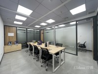 直播仓库一体！广钢精装77平双套间办公室出租！全包价拎包直播