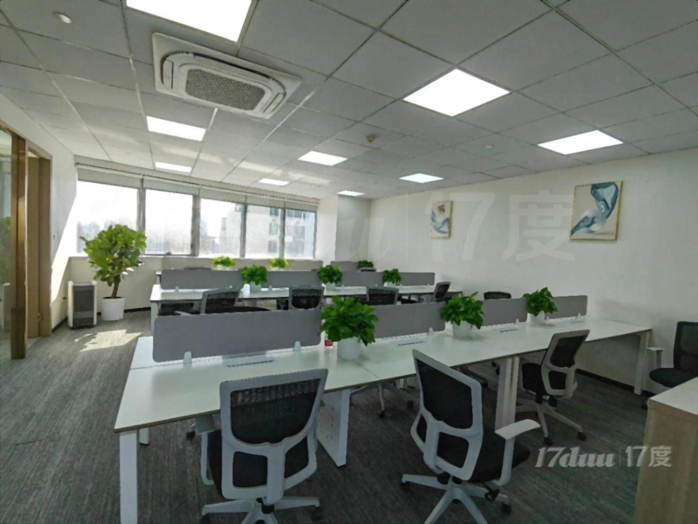 整层豪华装修曹杨路四轨地铁上建丨环球港和创办公室出租独立空调