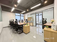 杭州东地铁口100米落地窗办公室，直播间、设计室，可注册变更