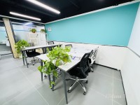 共享办公按卡位出租，11工位办公室带老板间，家具全包