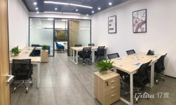 800元小面积精装办公室出租，水电全包，可注册变更，配合退税