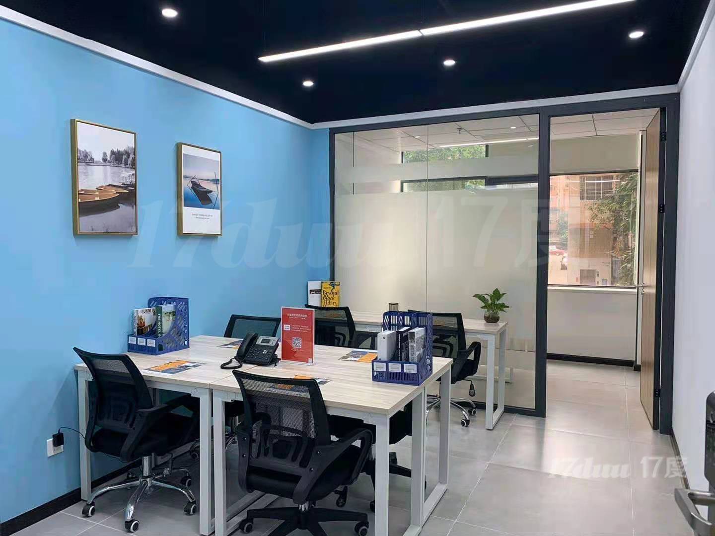 地铁口精装办公室出租，卡位会议室，联合办公，包杂费，租期灵活